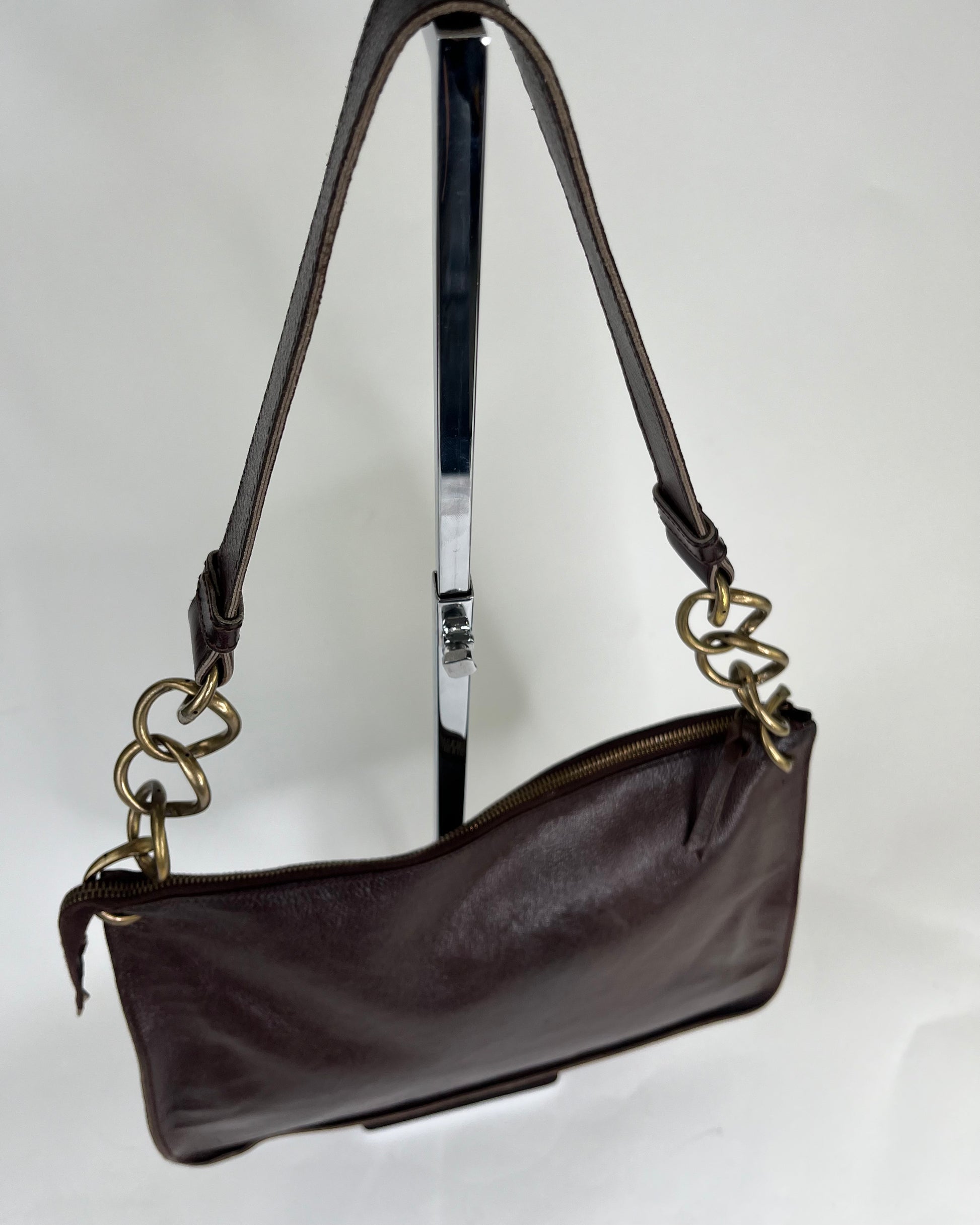 Miu Miu Archive Brown Leather Shoulderbag – Amber Handbags